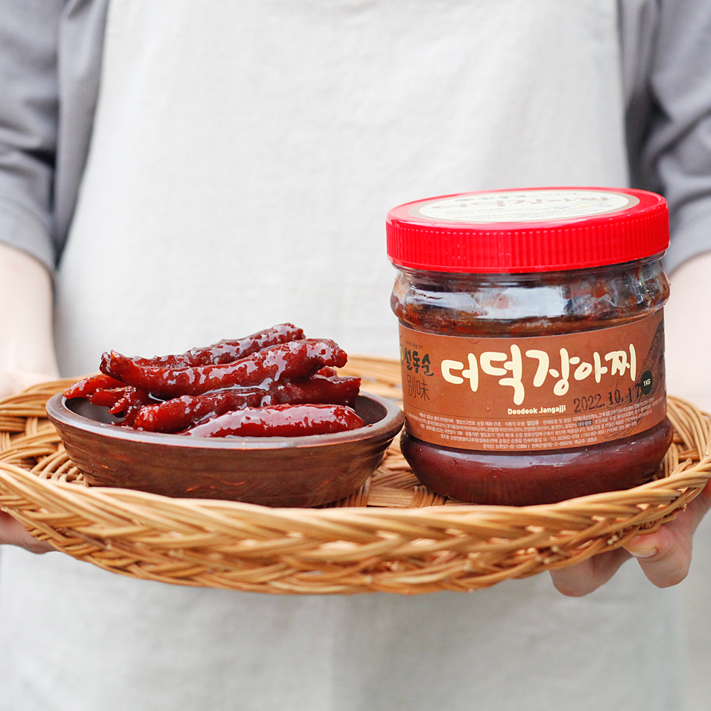 순창 더덕고추장장아찌 국산 2년숙성 별미 1kg, 1개 - 메인 이미지