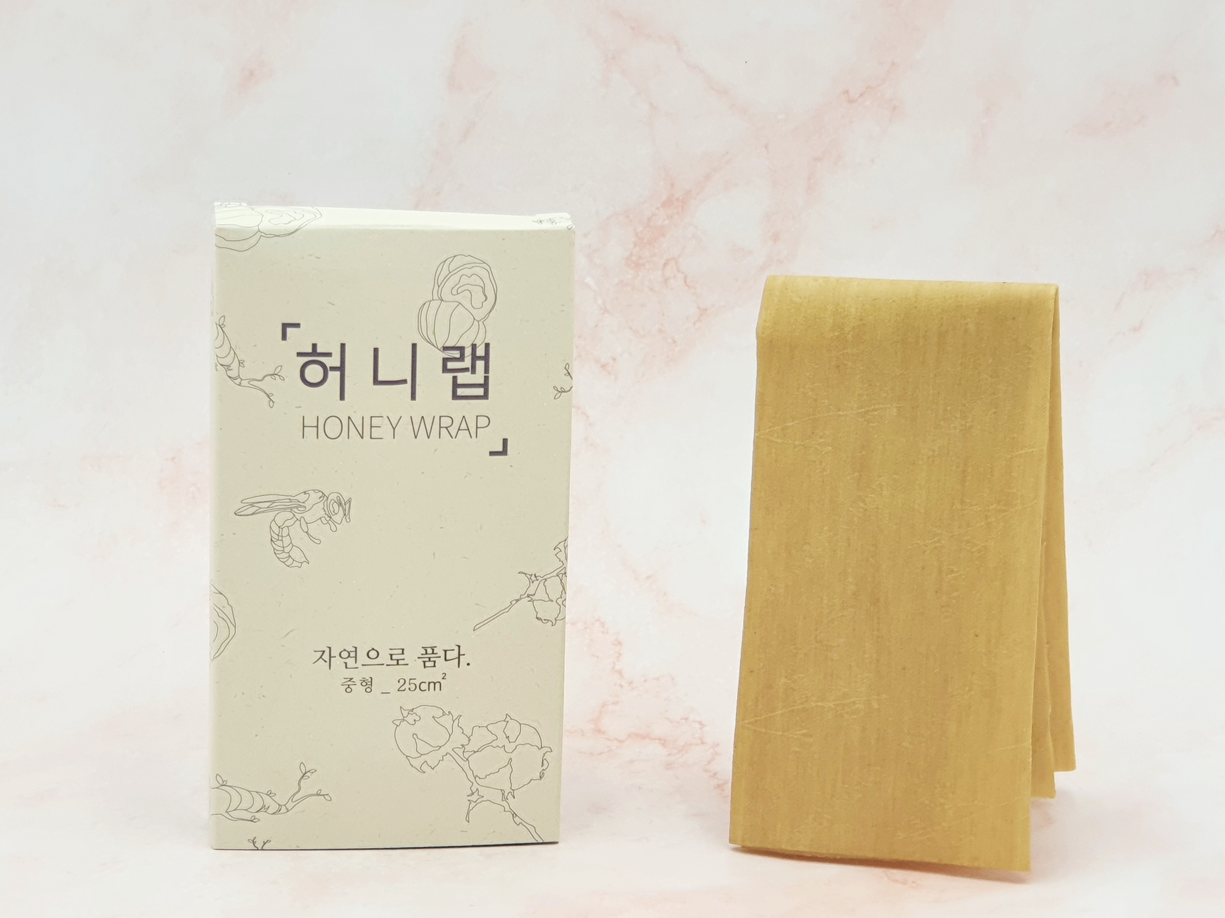 오가닉 허니랩 중형 25x25cm 밀랍랩 비즈왁스랩 꿀랩 친환경랩 - 상품 이미지