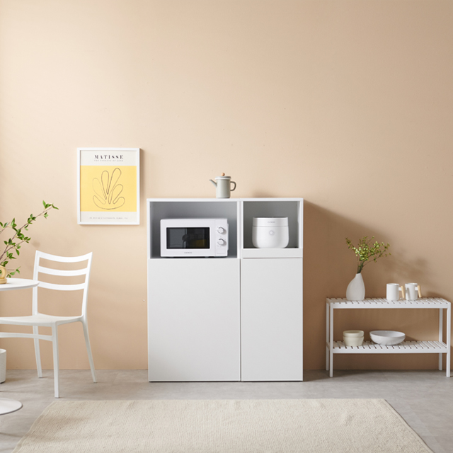 모노 월플렉스 시스템 멀티오픈수납장(높이1200) 800멀티장 서랍장 수납장 거실장 다용도