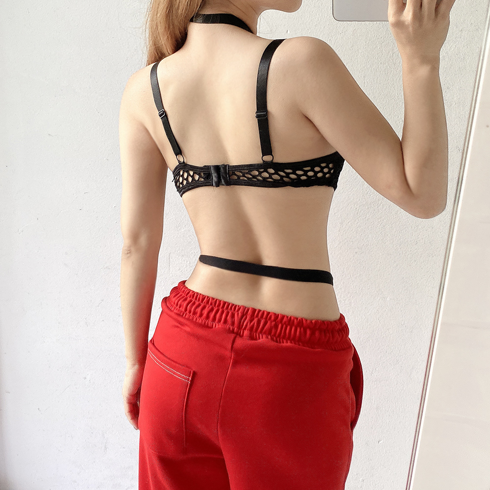 초커넥 시스루 망사 그물 바디프로필 섹시 무대 점프슈트 이너 바디수트 이미지 6