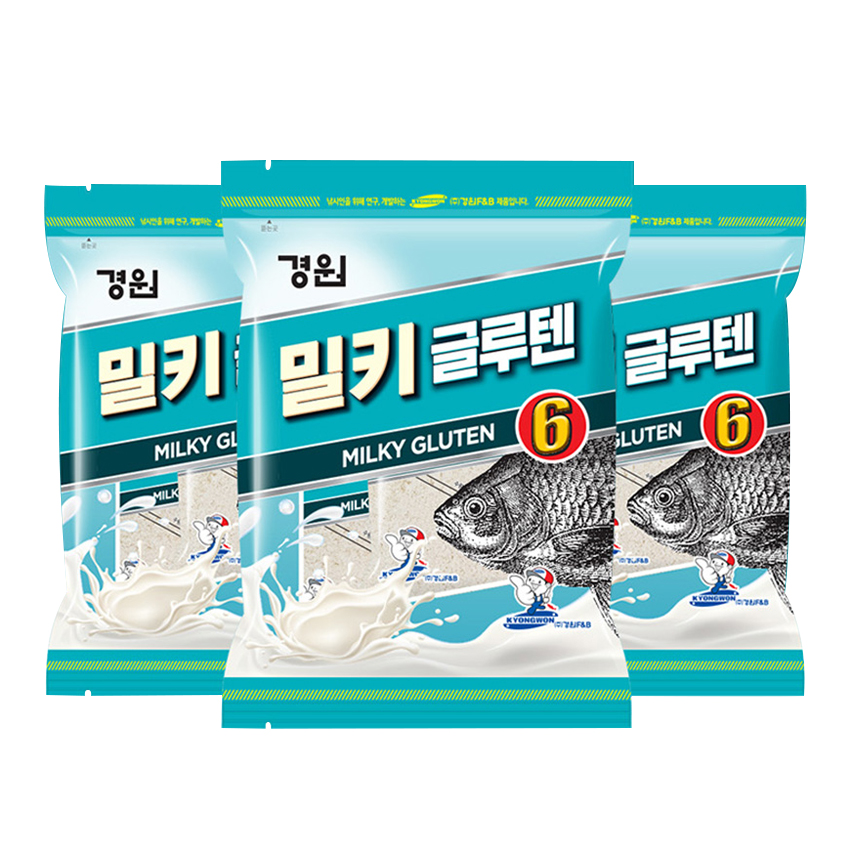 경원 밀키 글루텐 6 낱개포장 민물 떡밥 붕어 잉어 - 상세 이미지 2