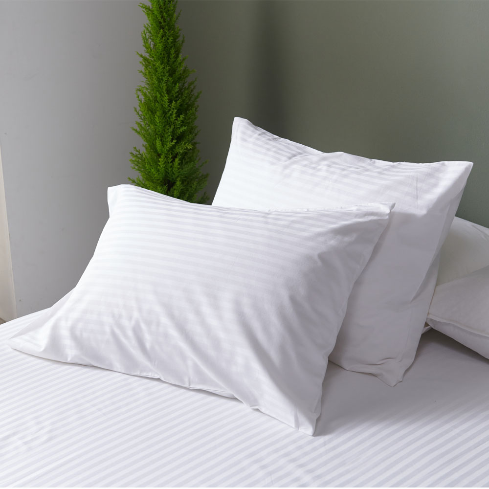 호텔침구 3종이불세트 40수 240T 면50 폴리50 S Q K 1cm스트라이프