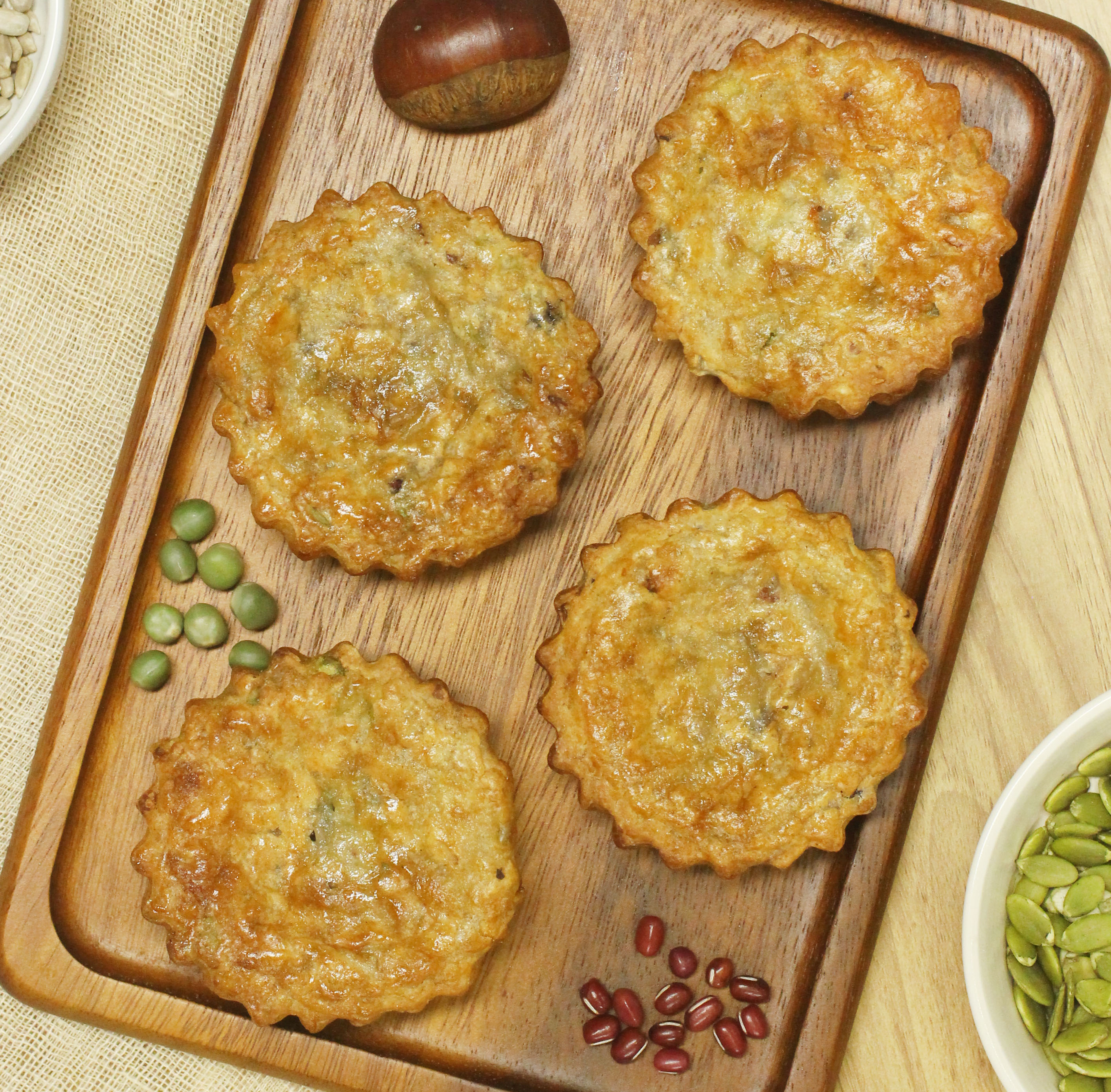 [길조떡] 오븐에 구운 찹쌀떡 길조 구움떡 20개 아침식사대용 [냉동발송]