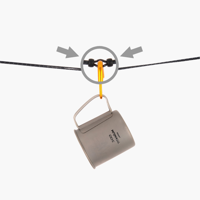 씨투써밋 클로스라인 캠핑 백패킹 빨래줄 데이지체인 반사로프