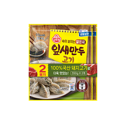 오뚜기 얇은피 잎새만두 고기 350g 2개+김치 350g 2개 - 상세 이미지 3