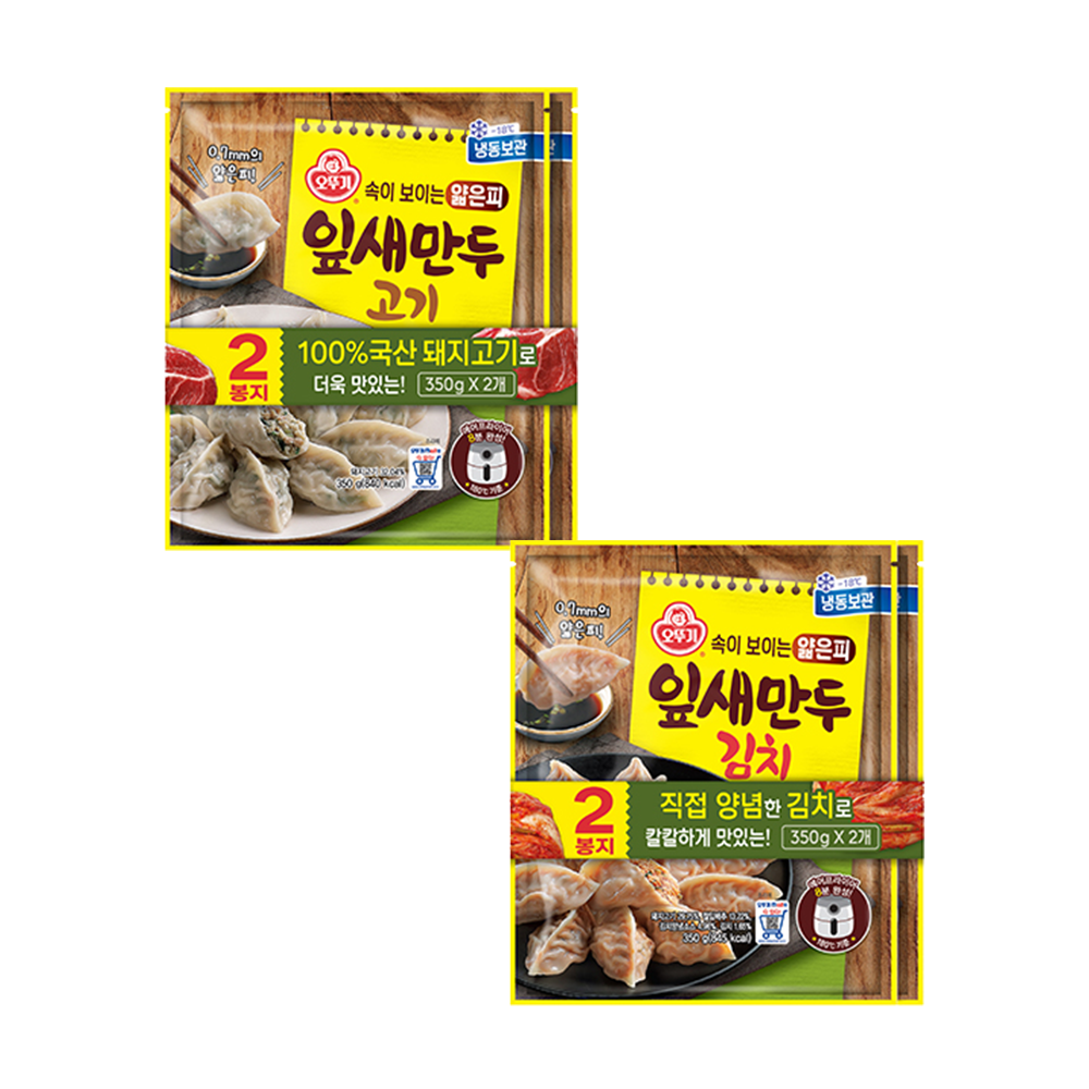 오뚜기 얇은피 잎새만두 고기 350g 2개+김치 350g 2개 - 상세 이미지 5