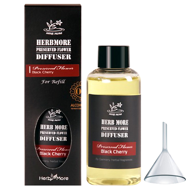 허브모아 프리져브드 차량용 방향제 디퓨저 리필 100ml 블랙체리 레드프룻 - 상세 이미지 4