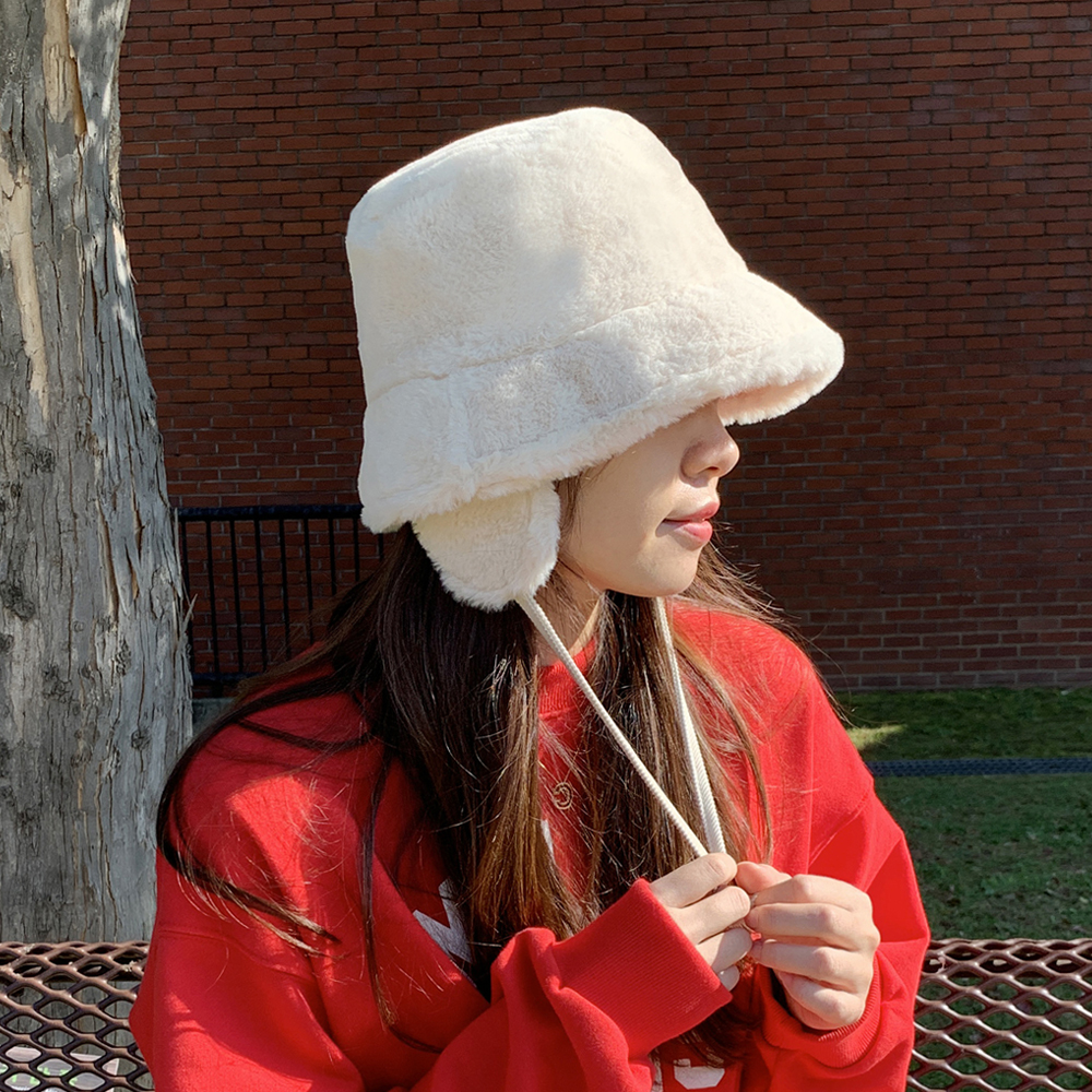 겨울 털모자 밍크 이어머프 캡 귀도리햇 스키 군밤모자 장수 여자 방한모자 귀마개 방한모