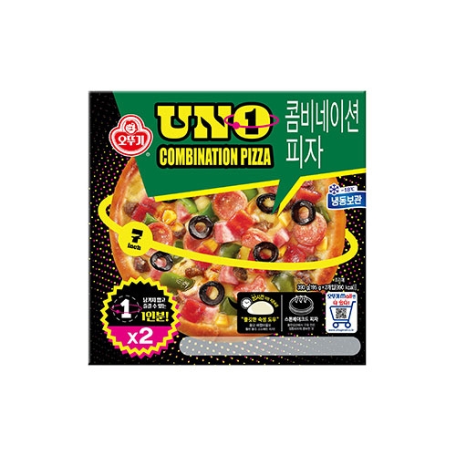 오뚜기 UNO 피자 콤비네이션 2입+불고기 2입 총 2박스 - 상세 이미지 3