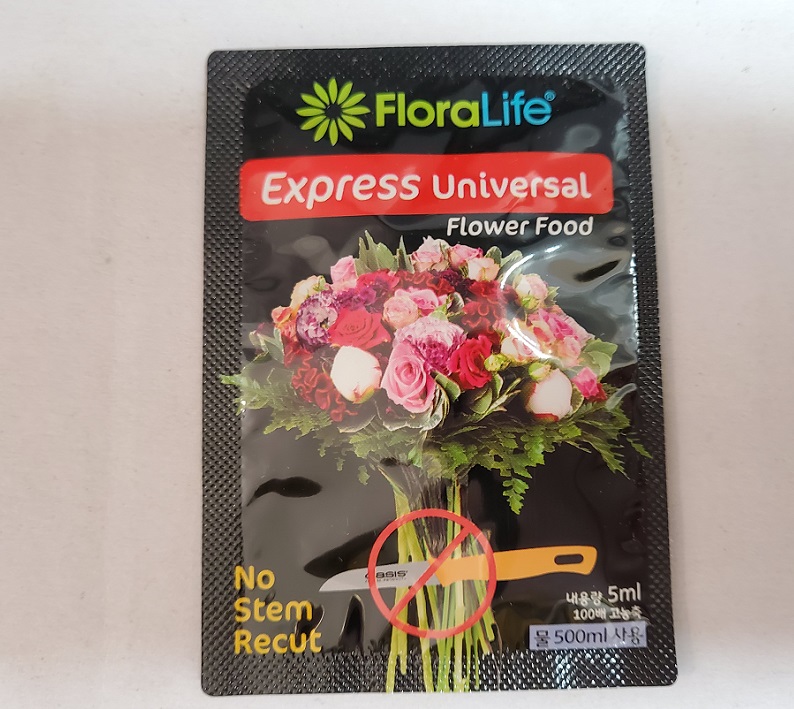 5ml 1개입 꽃 절화 생화 수명 연장제 화훼기능사 플라워푸드 보존 영양제 꽃보존제