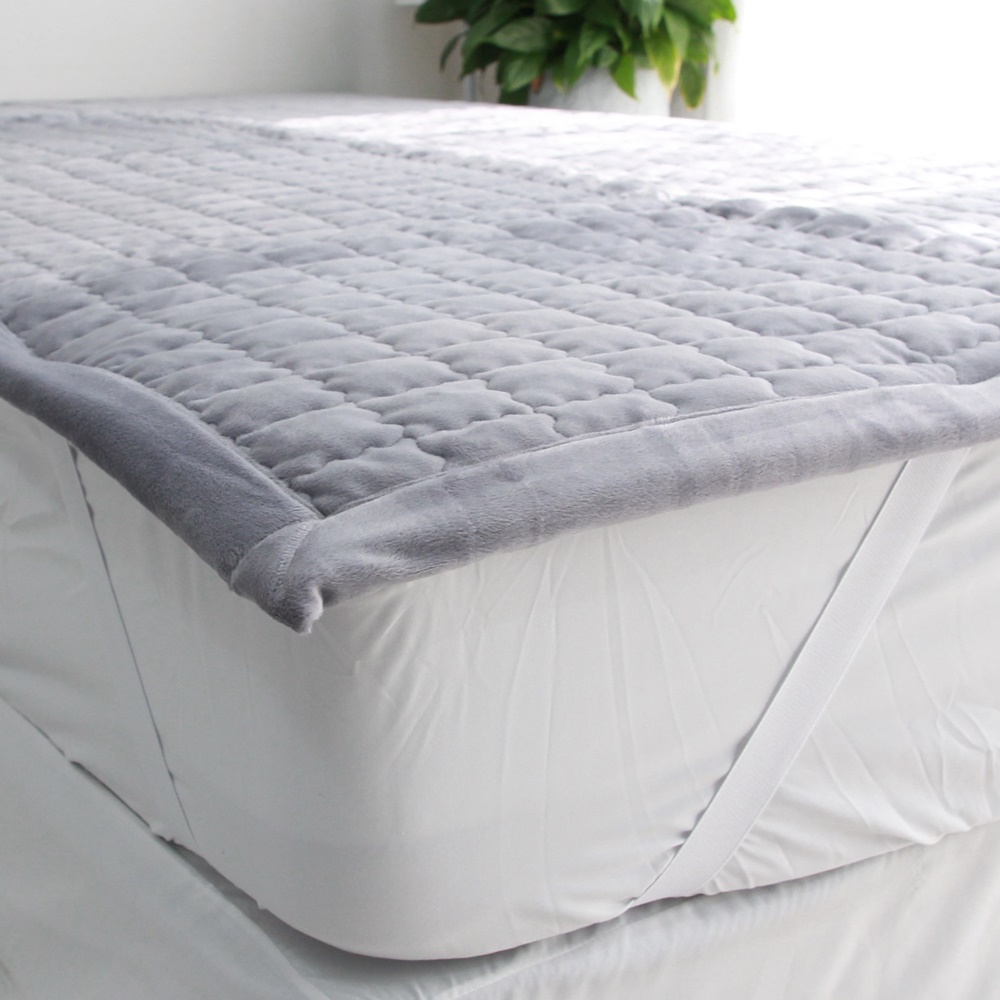 보슬보슬 고정밴드 밍크 극세사 알러지케어 침대패드 SS