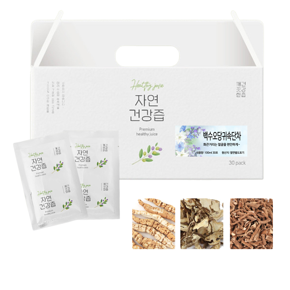 백수오 당귀 속단차 즙 차 건강즙 진액 엑기스 액기스 100ml 30개입 - 상품 이미지