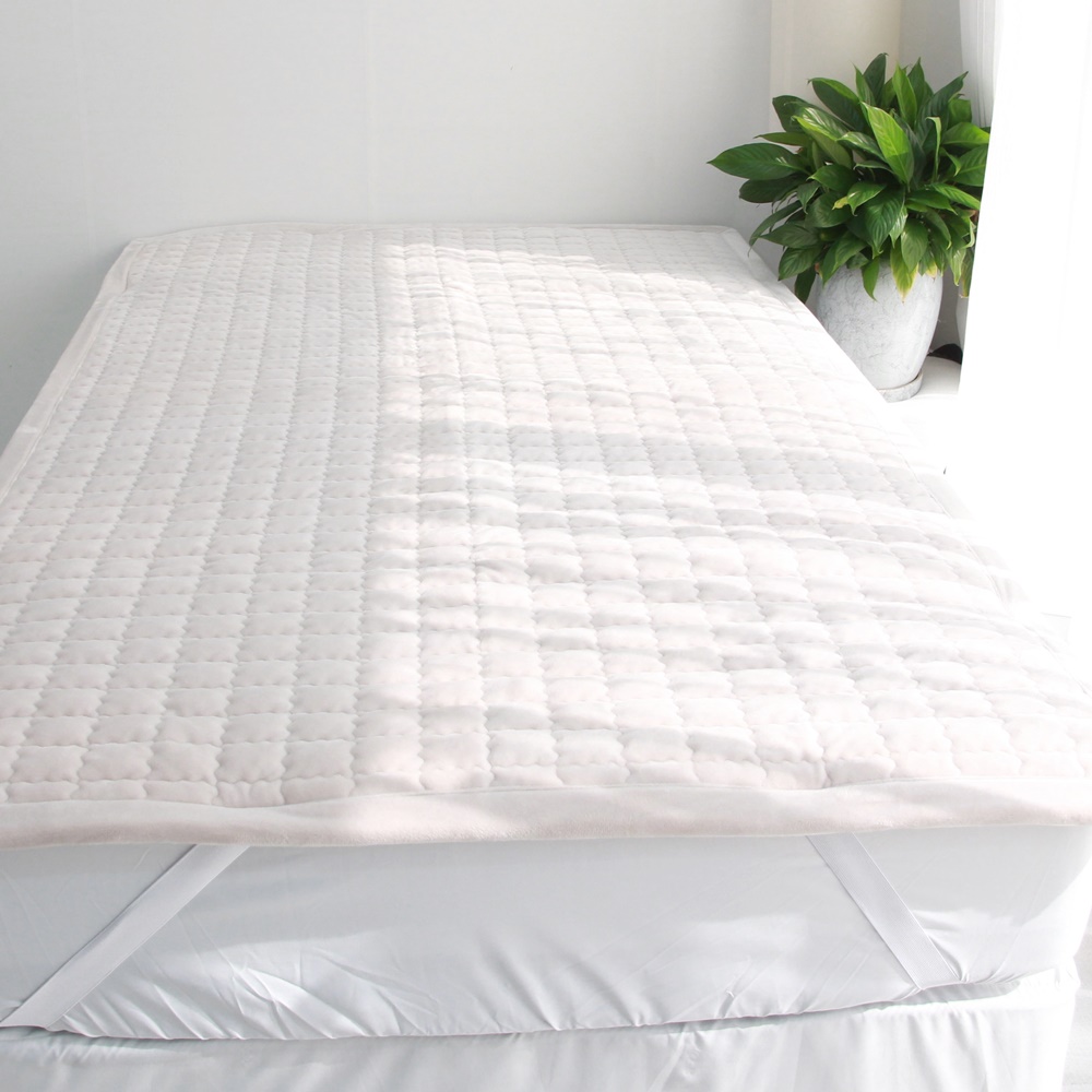 보슬보슬 고정밴드 밍크 극세사 알러지케어 침대패드 SS