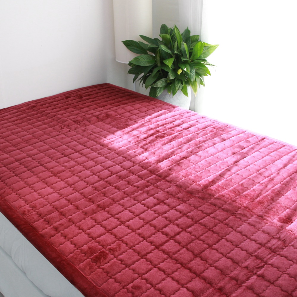 보슬보슬 고정밴드 밍크 극세사 알러지케어 침대패드 SS