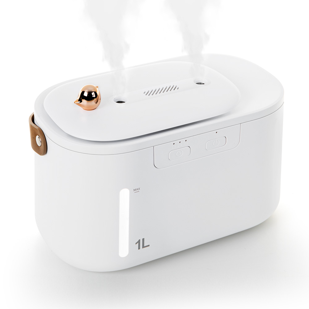 탁상용 저소음 가습기 1L 미니 탁상용 섬유필터 초음파가습기 사무실 무선 IA-MH400