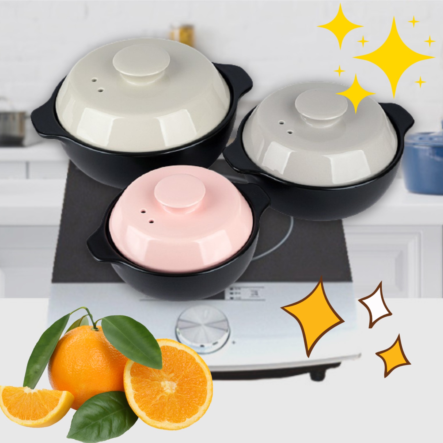 인덕션용 뚝배기 낮은 세라믹 1인 미니 인덕션 전용 뚝배기 소