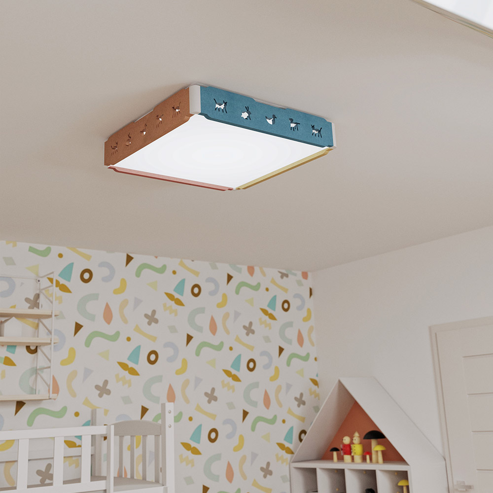 LED 뭉클 프렌즈 방등 50W 동물친구들 주광색 이미지 6