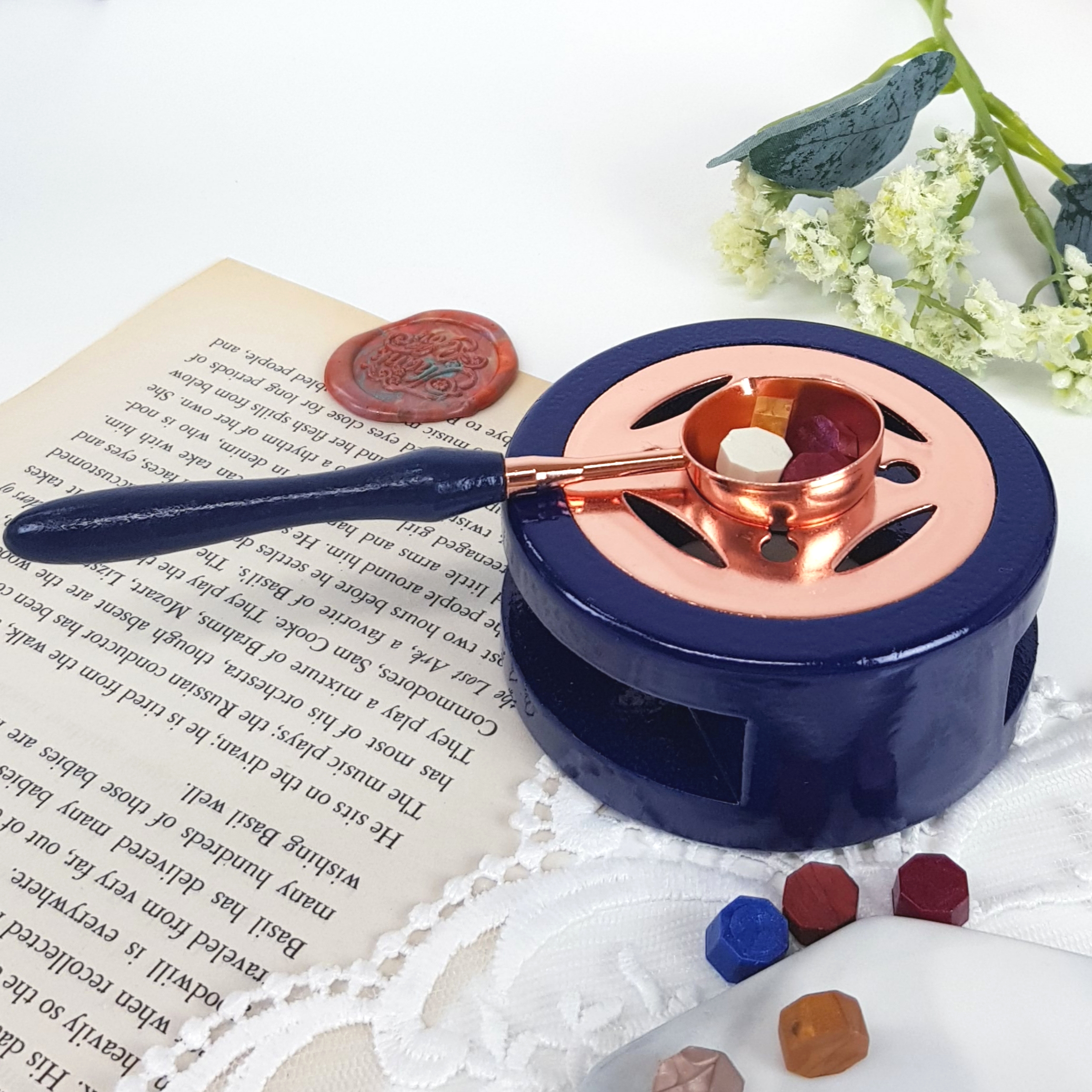 실링왁스 받침대 거치대 스탬프 왁스씰 제작 씰링 이미지 2