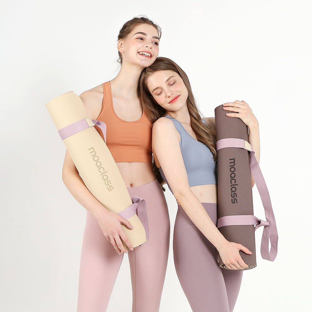 모아클래스 리버서블 요가매트 tpe 6mm 와이드 홈트 운동 필라테스 양면사용 매트 이미지 2