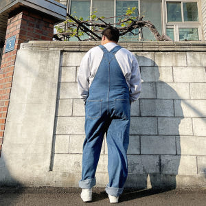 남자빅사이즈 점프수트 오버롤 와이드 착용 후기 | 사이즈/핏 총정리 - 상품 이미지 4