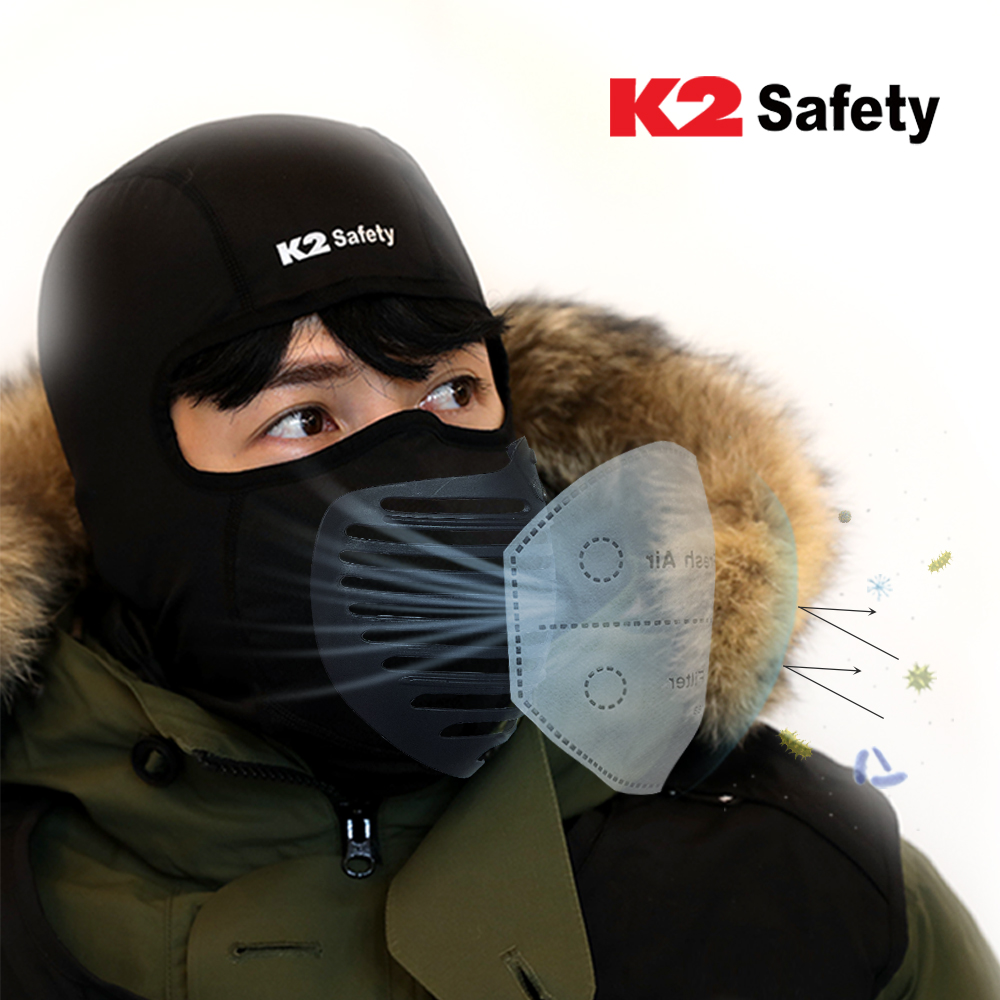 K2 Safety 방한 골프 마스크 안면 겨울 등산 자전거 스키 - 상세 이미지 2