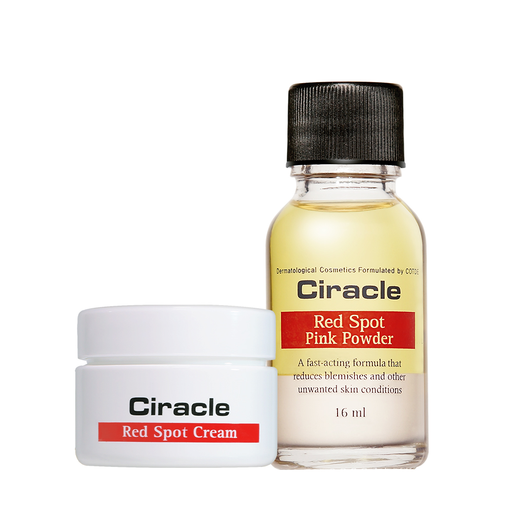 [진행형스팟 루틴] 씨라클 레드 스팟 핑크 파우더 16ml +레드 스팟 크림 30g [레드스팟크림 EXP 2025.12.06] - 상품 이미지