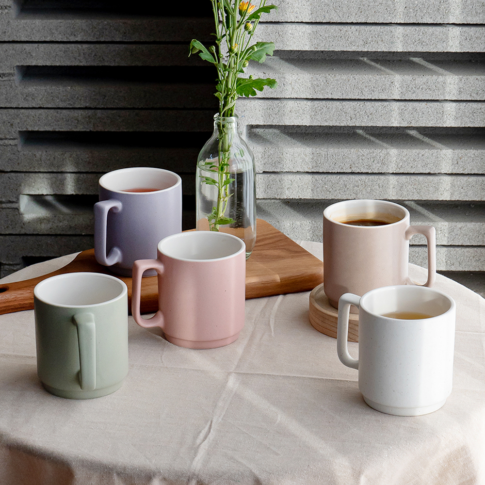 Mano 빈티지 카페 예쁜머그잔 점박이 물컵 400ml [국내직접생산] 선물용