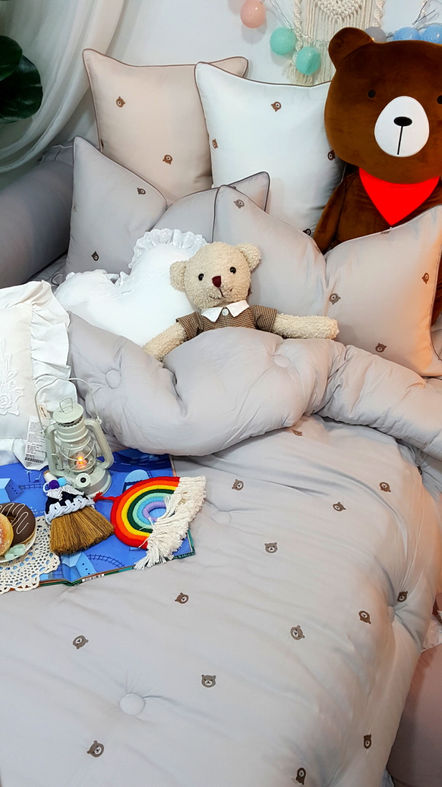 초코곰돌이 구름 모달이불 초등학생 알러지케어 키즈 어린이이불 세트