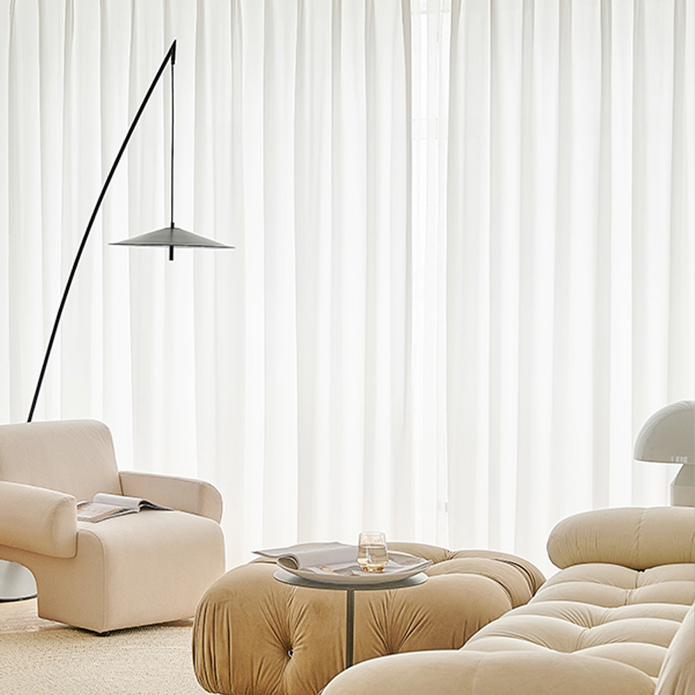 더 도톰한 비침없는 두꺼운 사생활보호 나비주름 차르르 쉬폰커튼 기본2