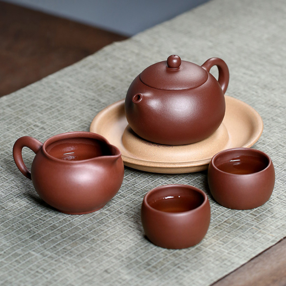 [자사호]더큰솔 자니 서시호 이싱원광 중국전통 보이차 다관 숙우 찻잔 다도세트 오홍재작가