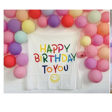 캠핑 생일 파티 축하 가랜드 생일 패브릭 포스터 셀프 생일상 - 상세 이미지 5