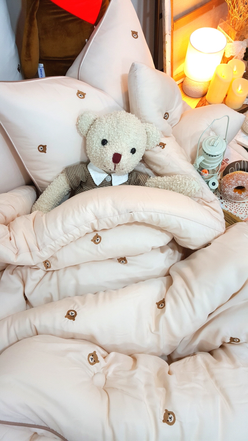 초코곰돌이 구름 모달이불 초등학생 알러지케어 키즈 어린이이불 세트