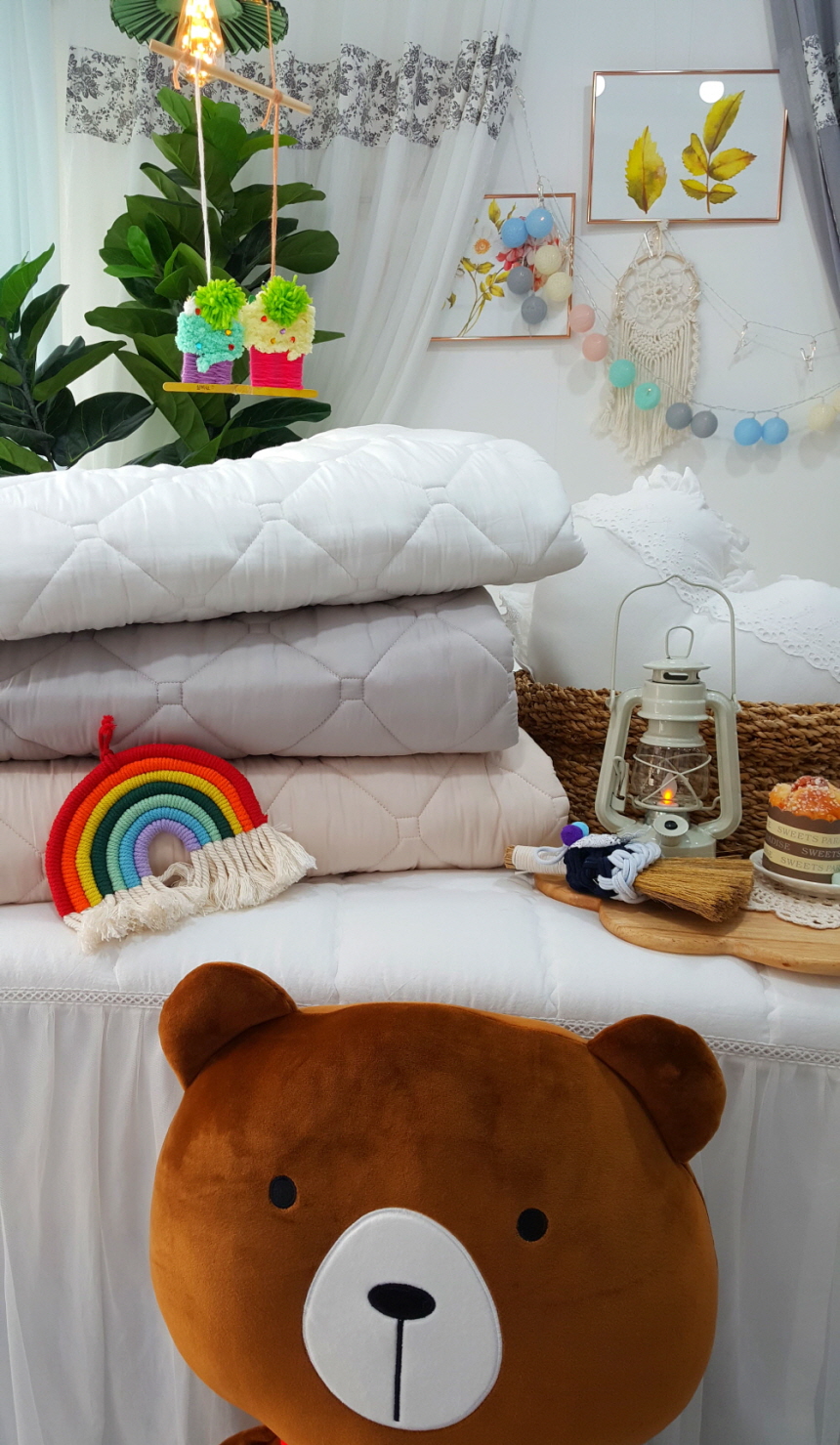 초코곰돌이 구름 모달이불 초등학생 알러지케어 키즈 어린이이불 세트