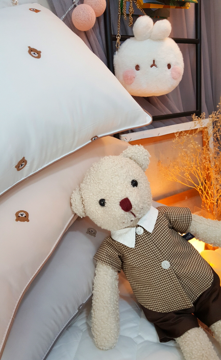 초코곰돌이 구름 모달이불 초등학생 알러지케어 키즈 어린이이불 세트