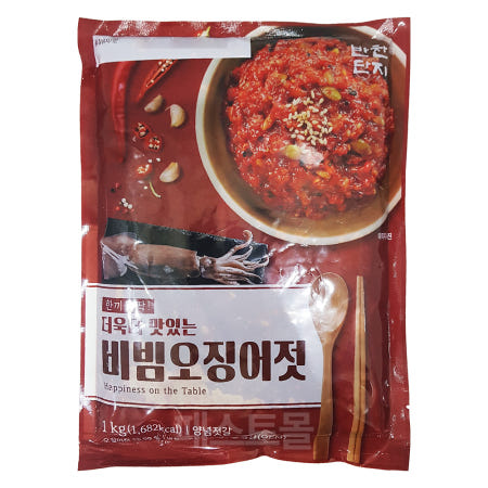 반찬단지 비빔오징어젓 1kg, 1개
