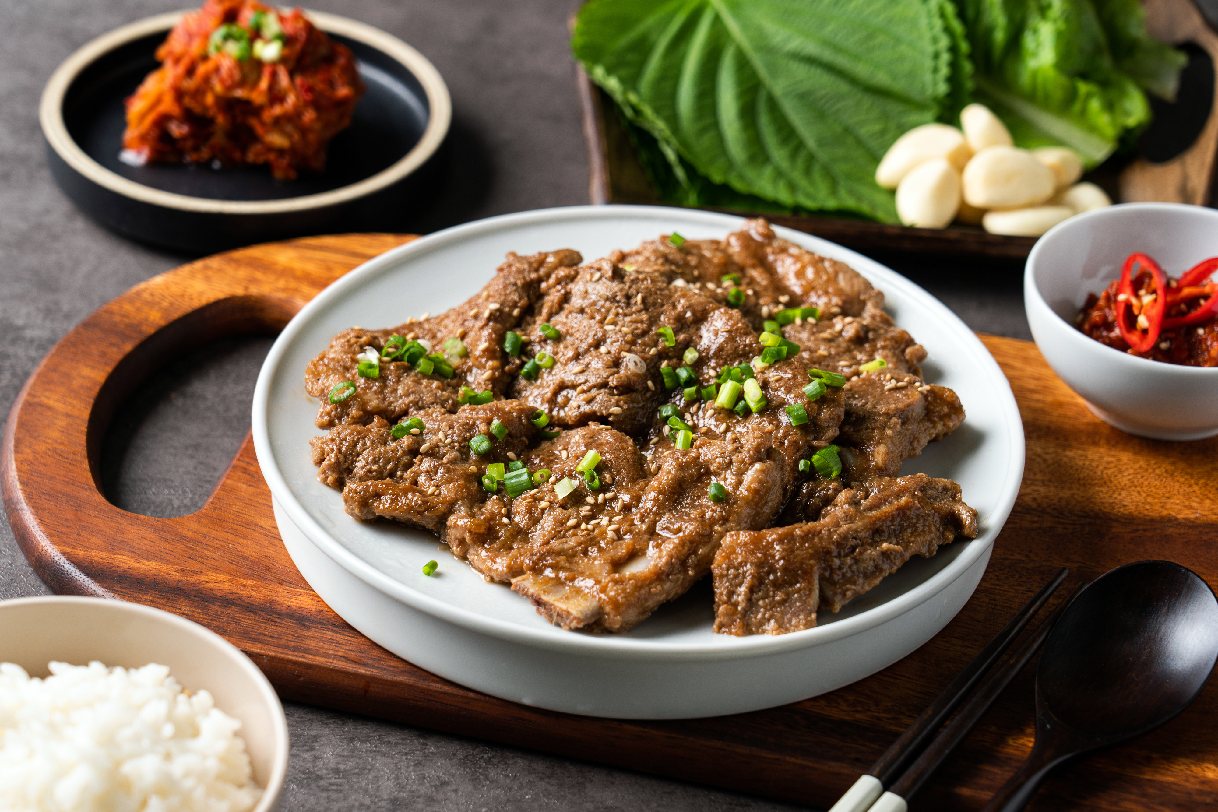 무등산식당 국내산 수제 양념 돼지갈비 구이 - 상세 이미지 2