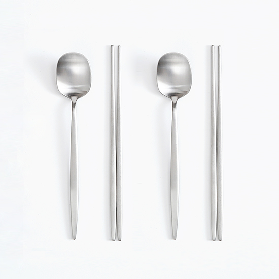 에라토 누보 2인 국산 스텐 수저세트 4P 신혼부부 수저세트