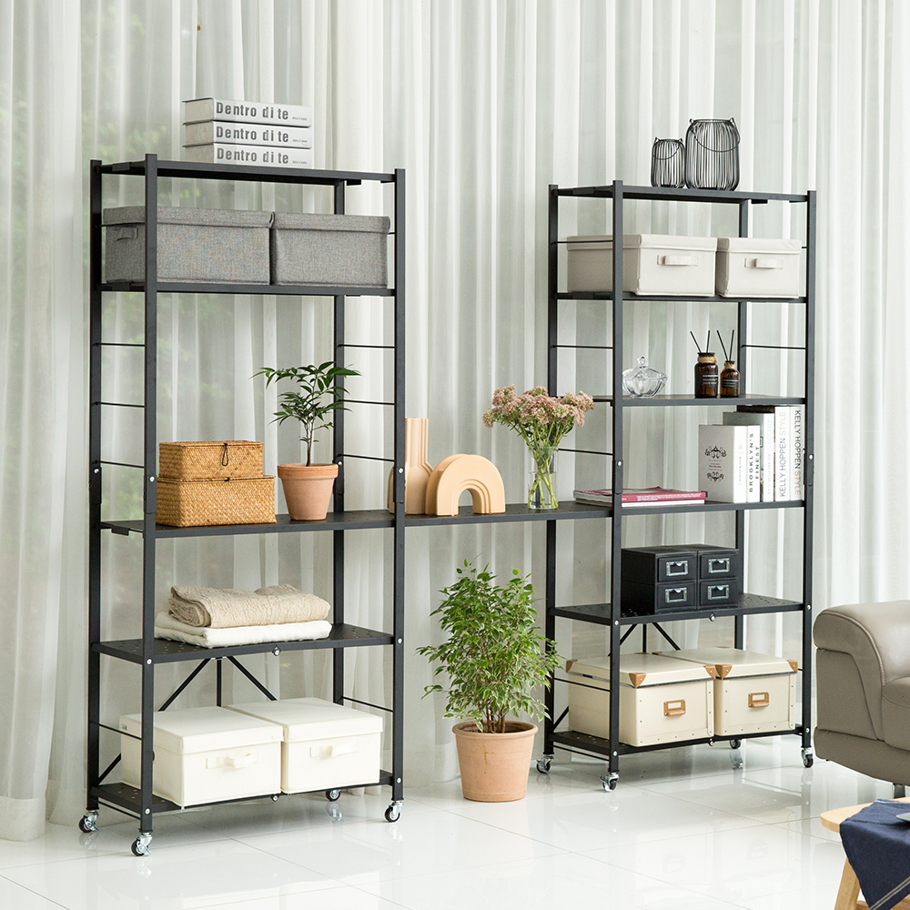 올맘 커넥트 높이조절 6단 폴딩선반 이동식 접이식