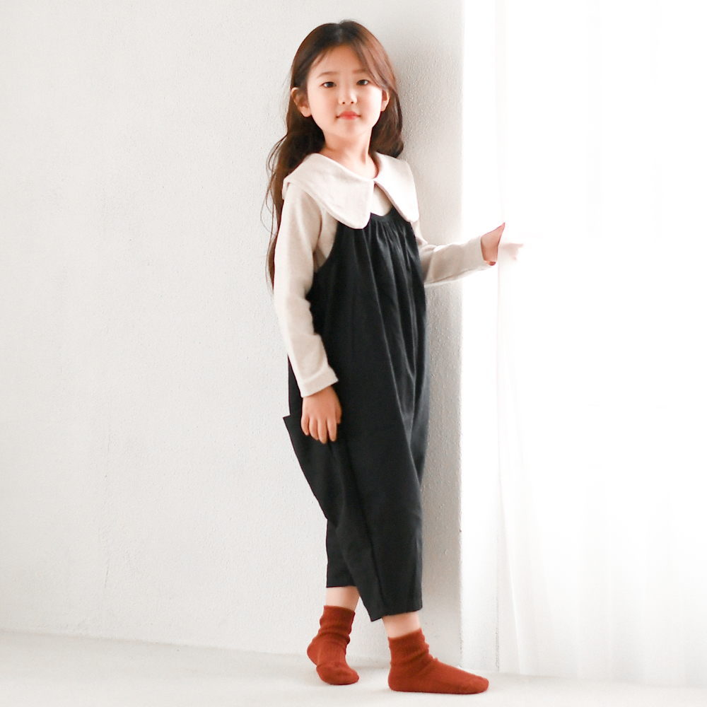 머피 점프수트 나시 멜빵 바지 반바지 여아 아동 아기 유아 아기 루즈핏 면 린넨 오버롤 - 상세 이미지 5