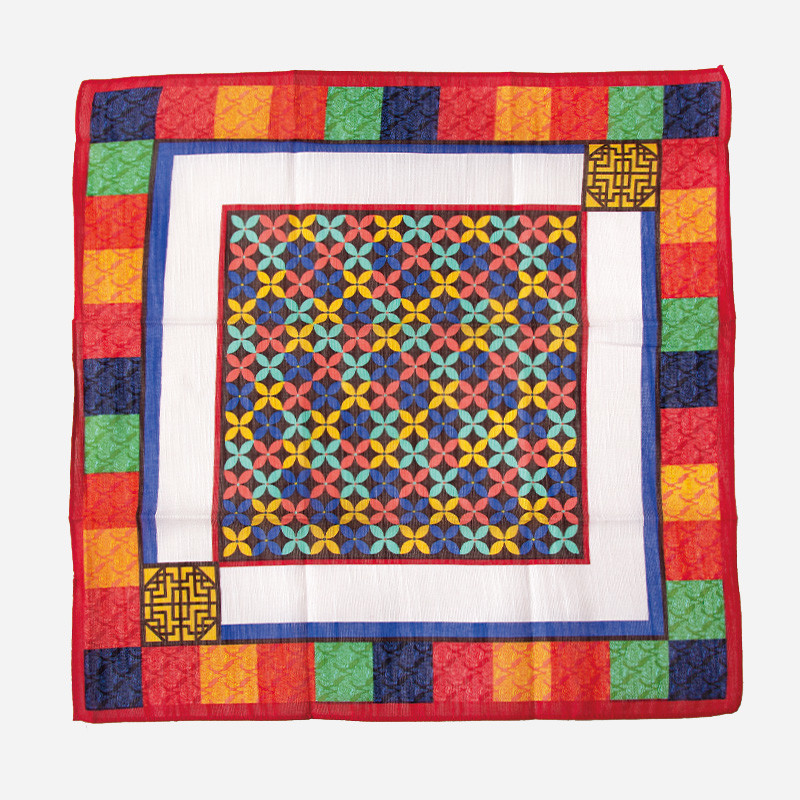 민속화 손수건 여의주문 45x46cm - 상세 이미지 5
