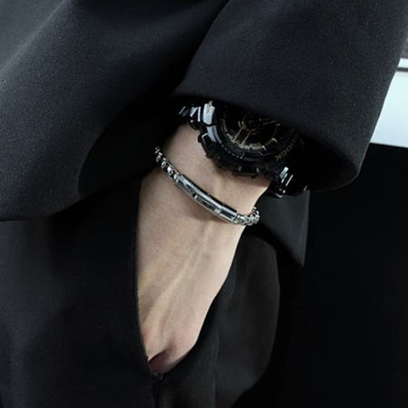 맨즈 써지컬 스틸 볼드 빈티지 체인 남자팔찌 MW019