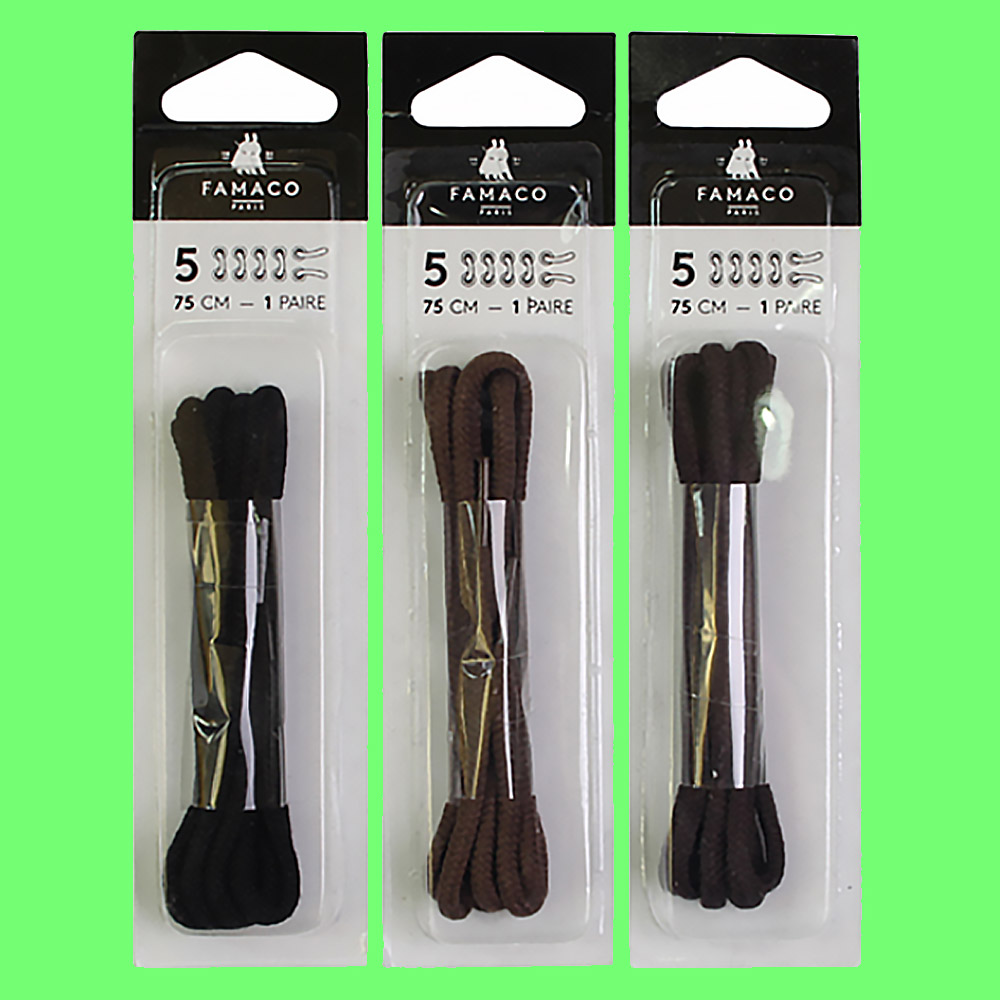 구두끈 5홀 전용 코드타입 75CM 남성화끈 3가지 색상 - 상품 이미지