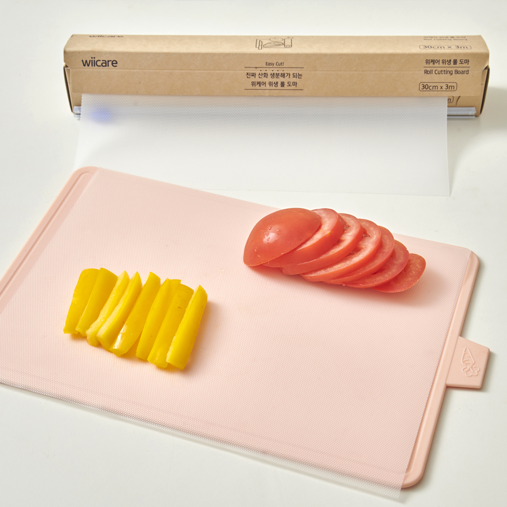 위케어 산화생분해 잘라쓰는 일회용 도마 주방 캠핑 위생도마 김치 이유식 - 상세 이미지 3