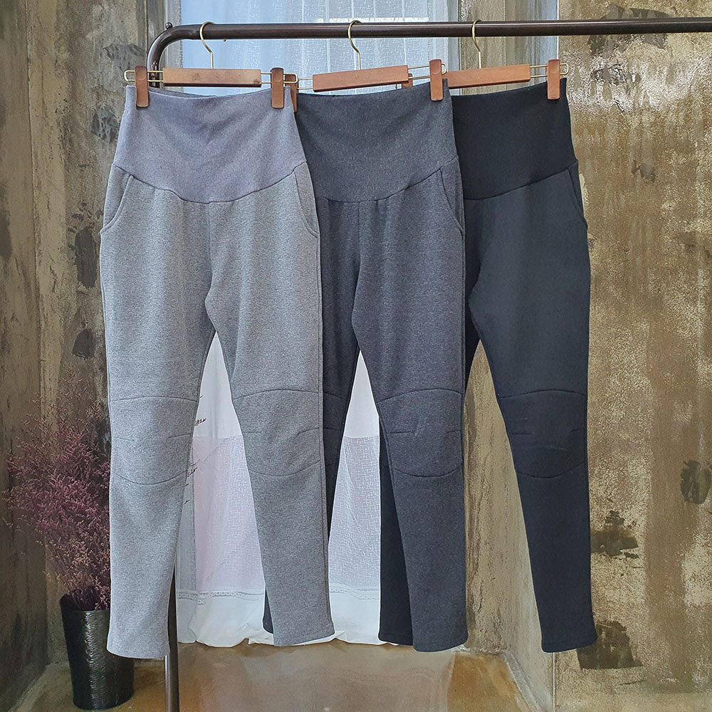 겨울 임부복 바지 슬림 배기 밍크 융 털 임산부 편한 따뜻