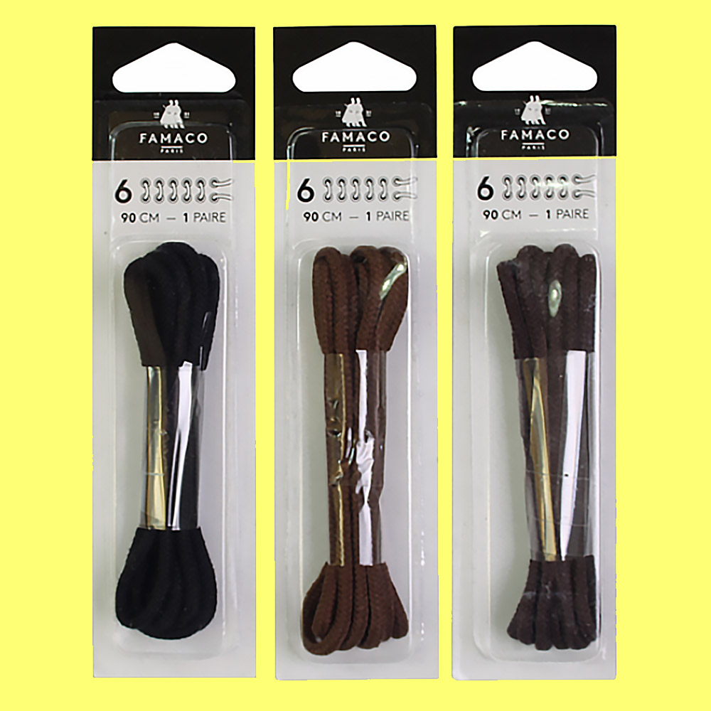 구두끈 6홀 전용 코드타입 90CM 남성화끈 3가지 색상 - 상품 이미지