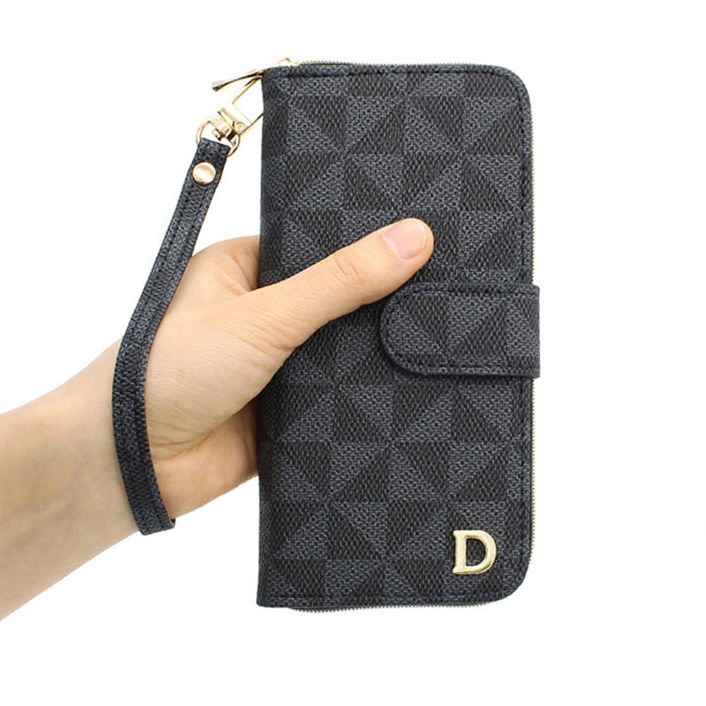 디앤틱 다이어리 지갑 케이스 네이비