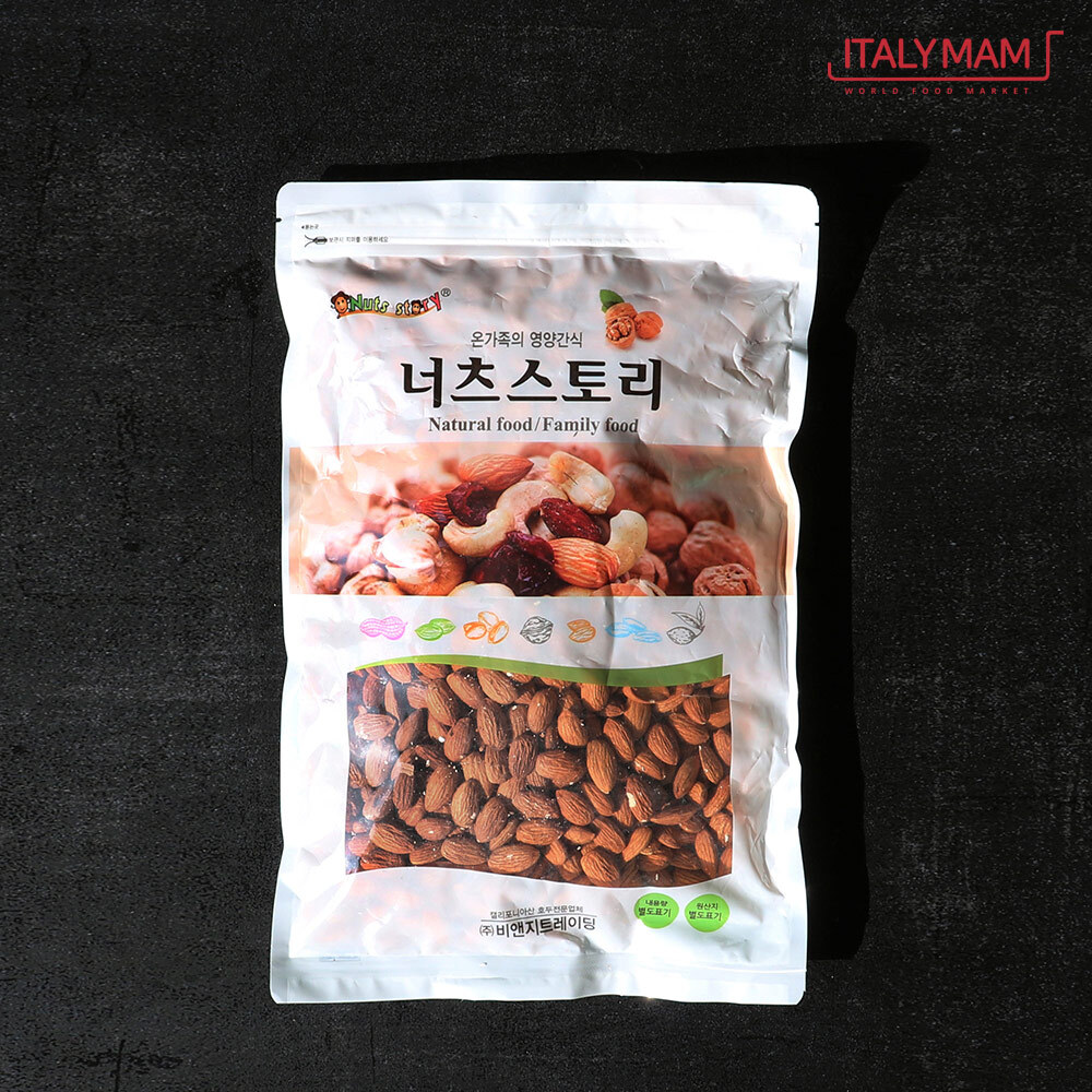 너츠스토리 통 아몬드 1kg : 이태리맘 스토어