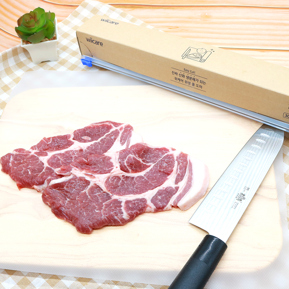 위케어 산화생분해 잘라쓰는 일회용 도마 주방 캠핑 위생도마 김치 이유식 - 상세 이미지 4