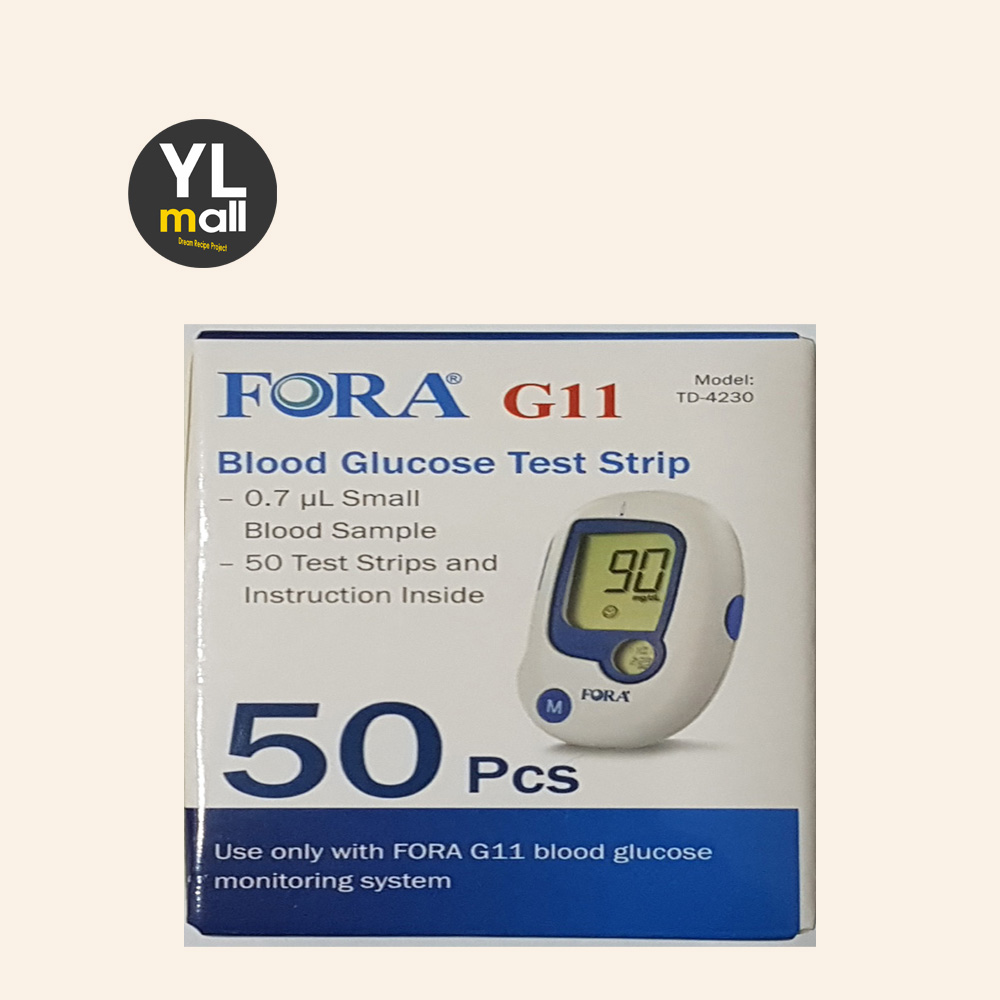 포라 Fora 시험지 50매 (유진포라 당뇨 검사지 혈당지 측정지 g11 혈당지 스트립) - 메인 이미지