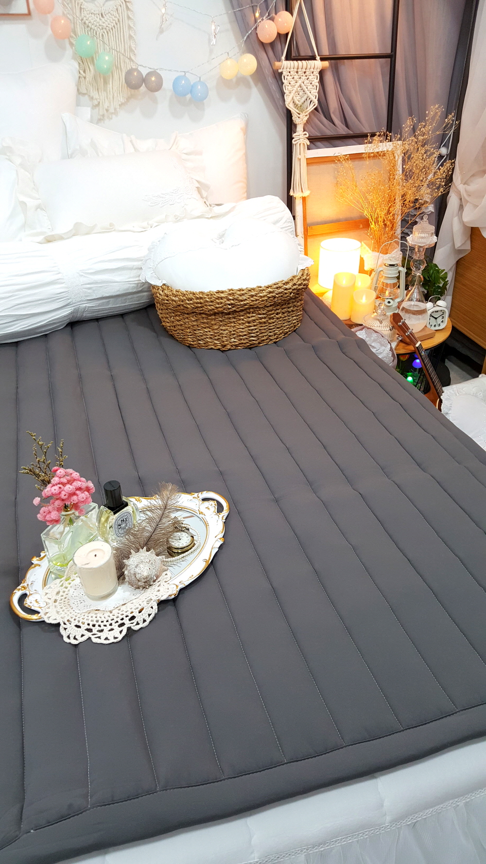 오월 워싱 알러지케어 고정밴드 매트리스 침대패드 슈퍼싱글 퀸 라지킹 슈퍼킹 사이즈